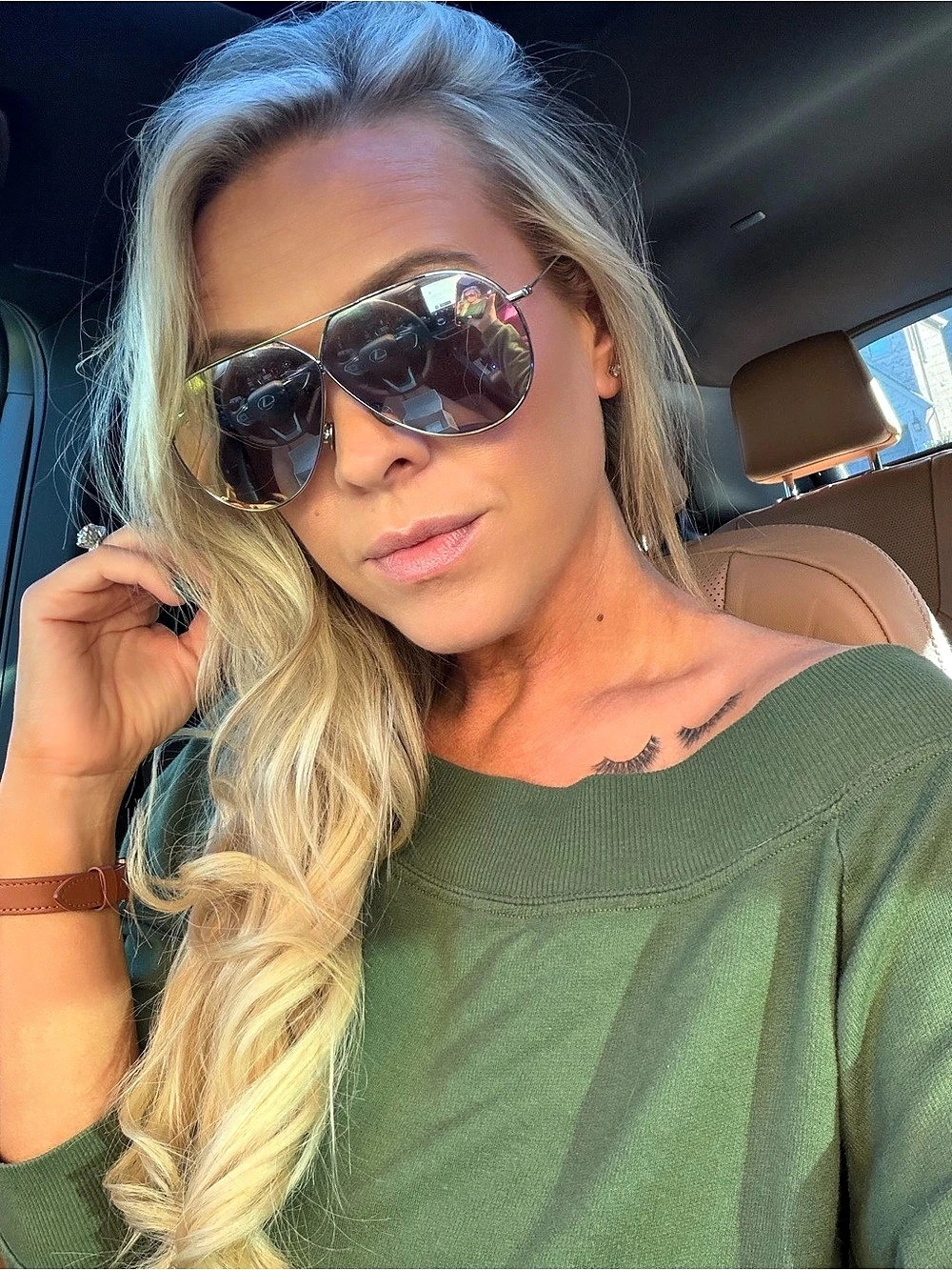 Dior Aviator “Stellaire” Sunglasses in Gold